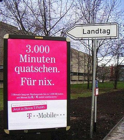 Lustige Werbung